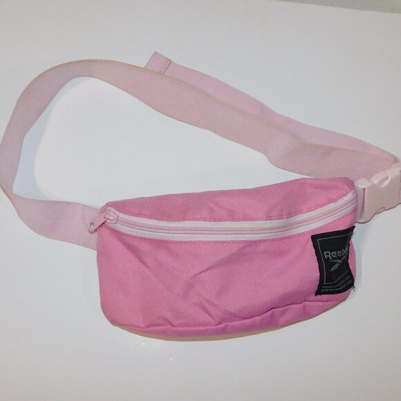 Reebok Pink Fanny Pack Waist Bum Belt Bag Travel Workout - Picture 1 of 7